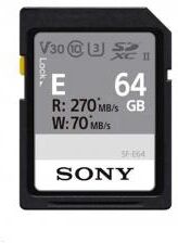 Sony Tarjeta de memoria SD Sony SD UHS-II serie SF-E de 64Gb