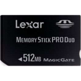 Lexar Tarjeta Memory Stick Pro Duo 512mb
