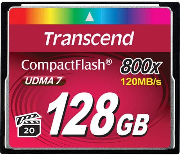 Transcend Tarjeta de Memoria TRANSCEND 128GB 800x CF