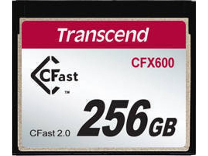 Transcend Tarjeta de Memoria CF TRANSCEND 256GB CFX600 CFast 2.0