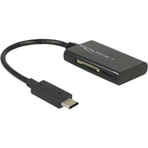 Delock USB 3.1 Gen 1 Card Reader USB Type-C male 4 Slots - Lecteur de carte - tout-en-un (MMC, SD, miniSD, RS-MMC, TransFlash, MMCmobile, microSD, MMCmicro, SDHC, miniSDHC, microSDHC, SDXC... Publicité