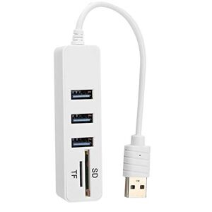 Elprico Hub USB, Port USB3.0 Carte Mémoire/Petit Lecteur de Carte Mémoire Ordinateur Combiné USB Haute Vitesse - Publicité
