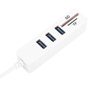 Shipenophy Résistance à l'humidité Lecteur de Carte USB Plug and Play Hub USB de Haute qualité Pratique pour PC Fournitures pour ordinateurs - Publicité