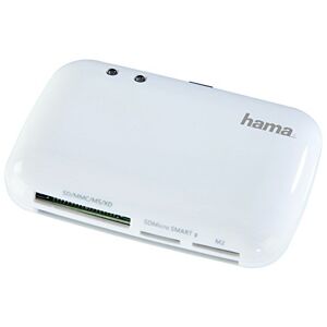 Hama 54835 Lecteur USB pour Carte à Puce et Cartes mémoire Blanc - Publicité