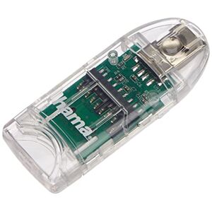 Hama Lecteur USB 2.0 "8en1" de cartes (USB, microSD / SDHC, SD / SDHC, MMC) Transparent - Publicité