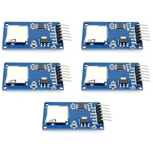 JZK Lot de 5 modules de carte micro SD 3,3 V 5 V avec interface SPI, module de lecteur de carte mémoire micro SD, module adaptateur de carte micro SD pour carte TF, carte micro SDHC/carte haute - Publicité