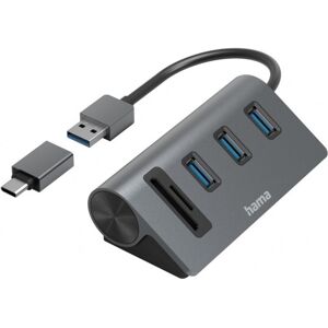 Hama Lecteur de Carte 5 Ports 3xUSB-A SD et MicroSD