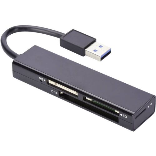 ednet ednet. Externe geheugenkaartlezer USB 3.2 Gen 1 (USB 3.0) Zwart