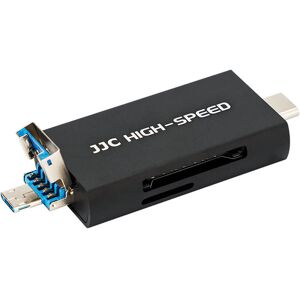 JJC Minneskortläsare 3i1 USB 3.1 för SD/SDHC/SDXC minneskort (Svart)