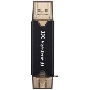 JJC Minneskortläsare 3i1 USB 3.0 för SD/TF minneskort (Svart)