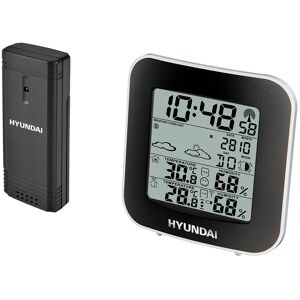 Wetterstation »Hyundai WS 8236«, (mit Aussensensor) silberfarben