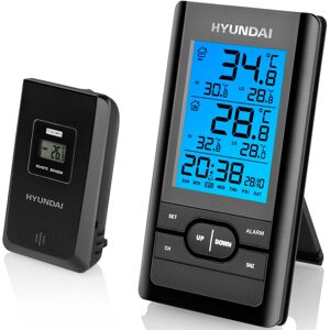Wetterstation »Hyundai WS1070S«, (mit Aussensensor) schwarz Größe