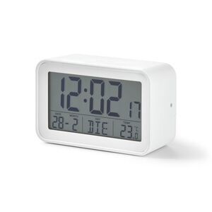 Digitaler LCD-Wecker - Tchibo - Weiss Styrol   unisex