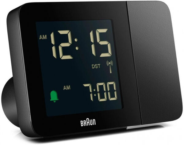 Braun - digital RC Projecton Alarm Clock - black