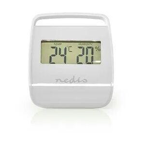 Nedis Digitales Thermometer - Innenbereich - Raumtemperatut - Raumfeuchtigkeit - Weiss