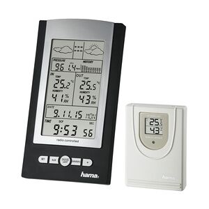 Hama EWS-800 Schwarz, Silber LCD Akku