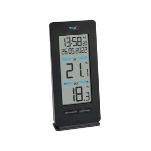 TFA-Dostmann 30.3072.01 Umgebungsthermometer Indoor/Outdoor Schwarz, Weiß