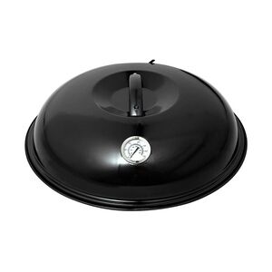 Allgrill Paella World International Backhaube 42cm mit Thermometer, Schwarz, 1-teilig