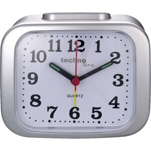 Techno Line - Model xl silber Quarz Wecker Silber Alarmzeiten 1 1 Timerzeit