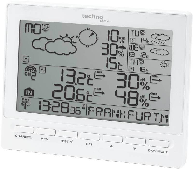 Techno Line Wetterstation WM 5300 mit Mehrtagesvorhersage der Wettersituation