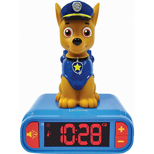 LEXIBOOK 3D Paw Patrol Design Nachtlicht Digital Radiowecker mehrfarbig