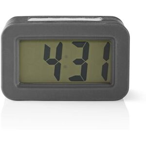 Nedis Digitalt Bord Vækkeur   Baggrundsbelysning LCD   3.5 cm   Baggrundslys   Snooze funktion   Nej   Grå / Hvid