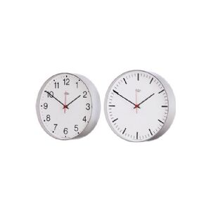 ELTIME Quartz Commander hvid Ø250mm, 60mm dyb med arabertal