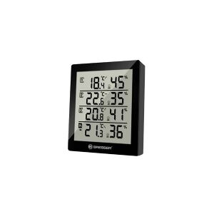 Bresser Temeo Hygro Quadro - Termo-hygrometer - digital - sort