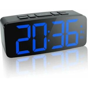 Digital clockradio: 6.2 Stort LED Display med 4 lysstyrker Dimm