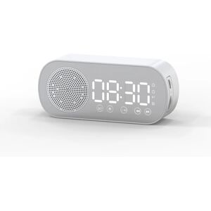 Multifunktionel Smart Fm Radio Bluetooth Højttaler Vækkeur Mirr