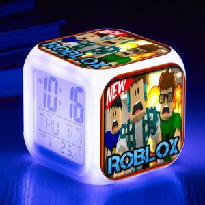 Led 7 farveskiftende vækkeur Roblox