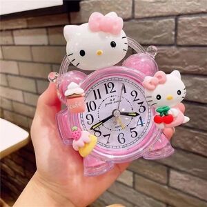 Sanrio Hellokitty Mymelody Cinnamoroll Vækkeur Kawaii Anime Køkken Timing Vækkeur Mini Stue Hjem Dekoration Gave Hello Kitty A