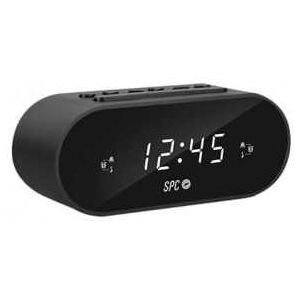 Radio Despertador Spc Frodi Negro Pantalla Led/2Xalarmas Co 4585N