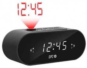 Radio Despertador Spc Frodi Max Negro Pantalla Led/2Xalarma 4586N