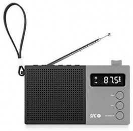 Radio Despertador Spc Jetty Max Negro Pantalla Led/Reloj/Al 4578N