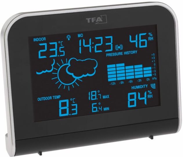 Suomen Lämpömittari 8233 weatherhub sääasema värinäytöllä