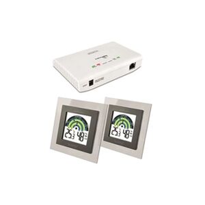 La Crosse Technology Kit de démarrage avec passerelle et 2 capteurs thermo/hygro avec indicateur de confort - Publicité