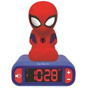 LEXIBOOK Reveil veilleuse sons figurine 3D Spider-Man