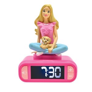 LEXIBOOK Reveil numerique veilleuse lumineuse Barbie 3D effets sonores