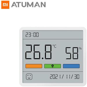 XIAOMI Atuman 3.67 pouces numérique température capteur d humidité horloge TH1 LCD affichage intérieur maison chambre de bébé thermomètre hygromètre - Publicité