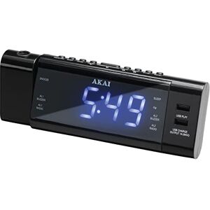 Akai 9204482    Radio-réveil avec projecteur - Publicité