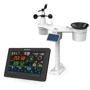 BRESSER 7-en-1 Air-Mon: Station Météorologique avec WiFi, Moniteur de Qualité de l'Air, App, Écran Couleur, Prévision 7 Jours, Thermo-Hygromètre, Baromètre, Niveaux UV, Indicateur de Confort - Publicité