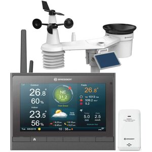 Station Meteo  Pro   wifi  -HD- avec memoire, capteur 7 en 1 solaire ,  UV et LUX BRESSER NB-7003510-HD