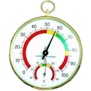 Hygrometre a Cheveu et Thermometre pour serres et jardin dhiver TFA T-45.2000