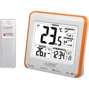 Thermomètre  sans fil avec alarme programmable LA CROSSE TECHNOLOGY WS6811+4-Piles-LR6 - Publicité