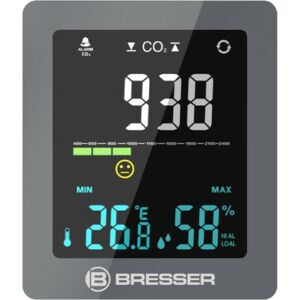 Bresser CO Smile Gris Economie denergie Compteurs de CO2 et de temperature