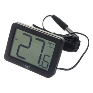 TFA Digital In-Outdoor Thermometer Noir