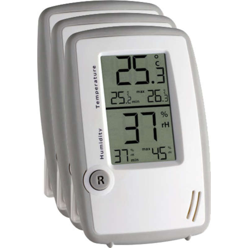 TFA Thermomètre /Hygromètre affichage des mini/maxi permanent (lot de 3) TFA PK-T305015_x_3