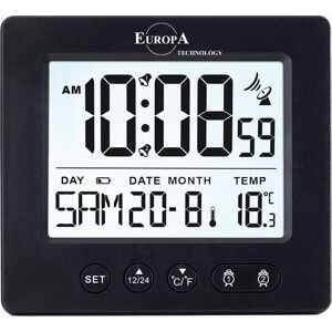 EUROPA TECHNOLOGY Sveglia Radio-controllata Dv 535 Rc-nero