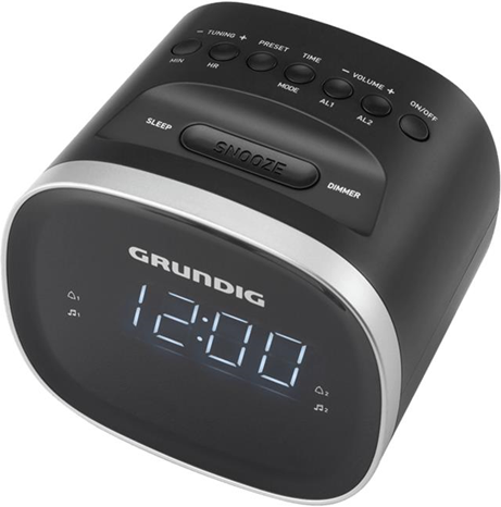 Grundig SCC240 radio Orologio Digitale Nero